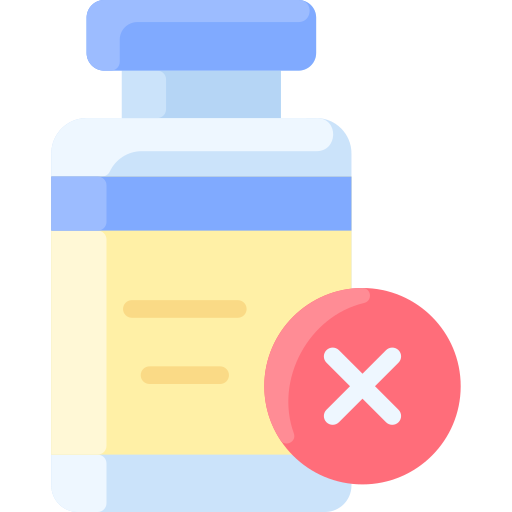 Vaccine free icon Vaccine free icon