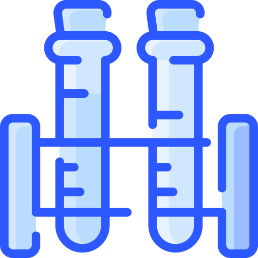 Test tube Vitaliy Gorbachev Blue icon