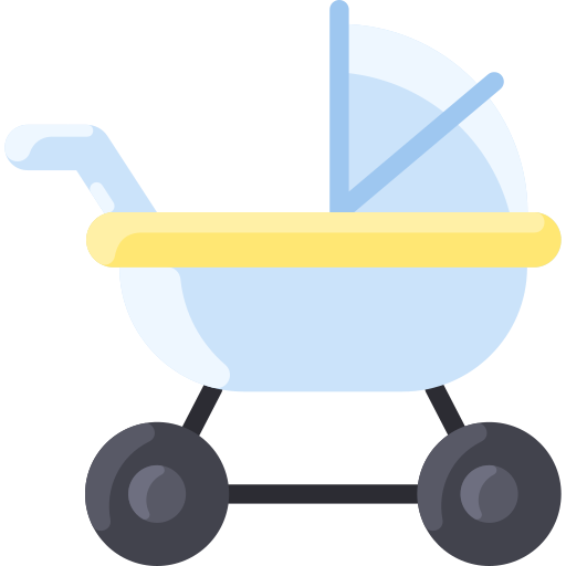 carrito de bebé icono gratis