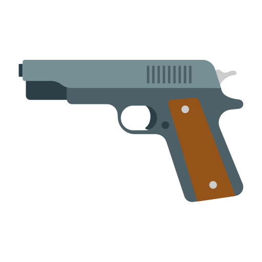 pistola de mano icono gratis