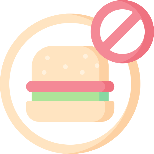 sem comida grátis ícone sem comida grátis ícone