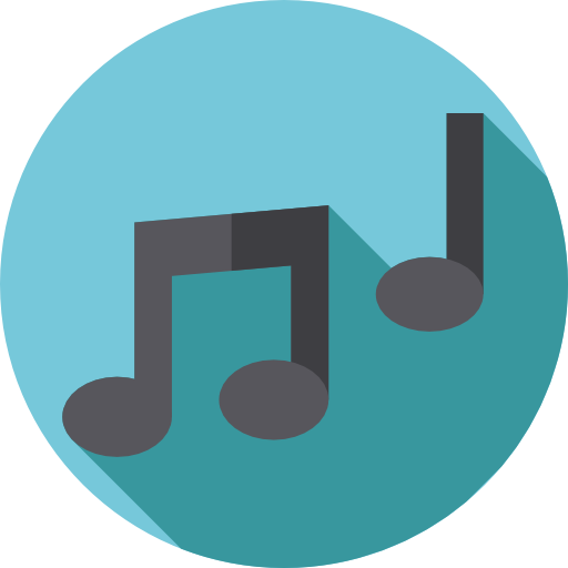 Music Flat Circular Flat icon