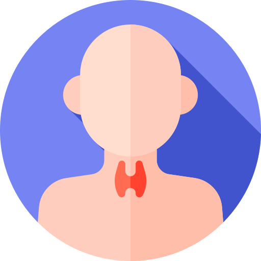 Endocrine Flat Circular Flat icon