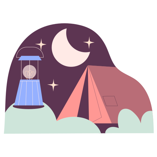 Camping free sticker