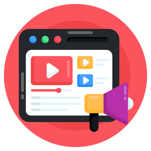 marketing vidéo Icône gratuit marketing vidéo Icône gratuit