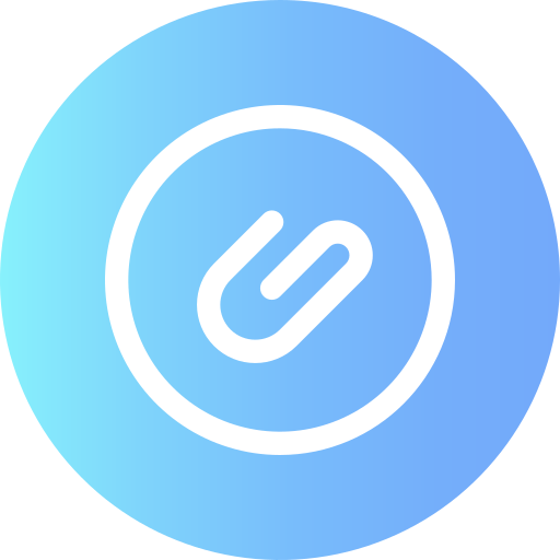 blue attachment icon