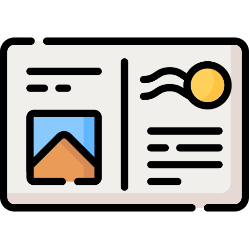 tarjeta postal icono gratis