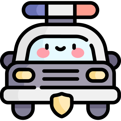 coche de policía icono gratis