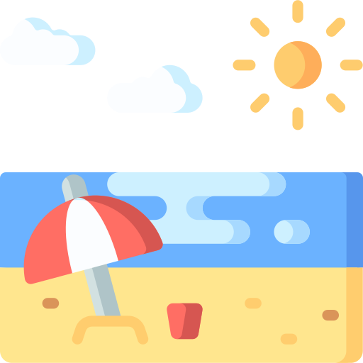 de praia grátis ícone de praia grátis ícone
