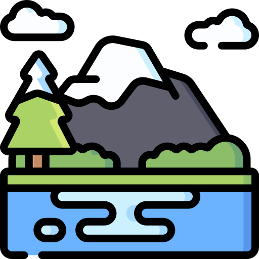 Lake Special Lineal Color Icon