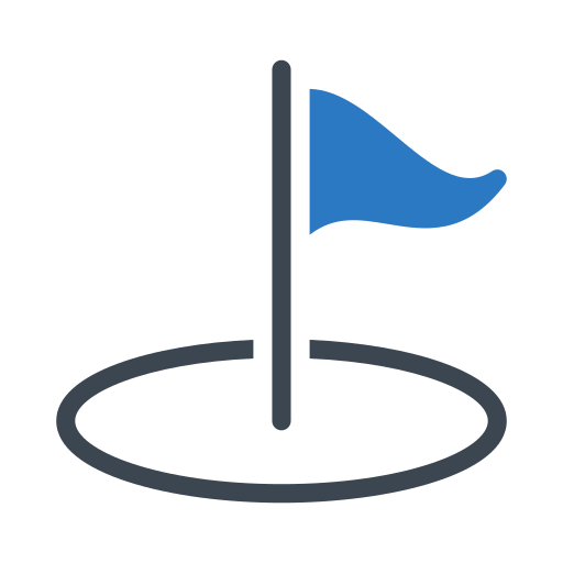 bandera de golf icono gratis