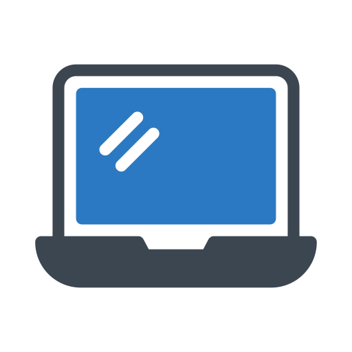 Laptop Generic Blue icon