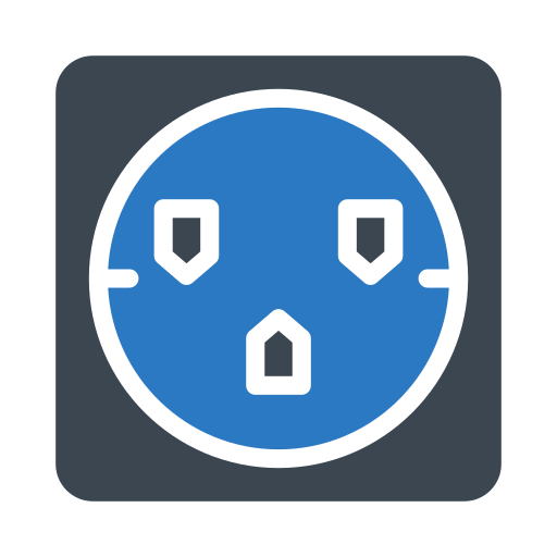 Wall socket Generic Blue icon