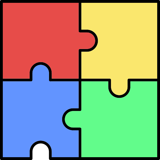 Puzzle Generic Thin Outline Color icon