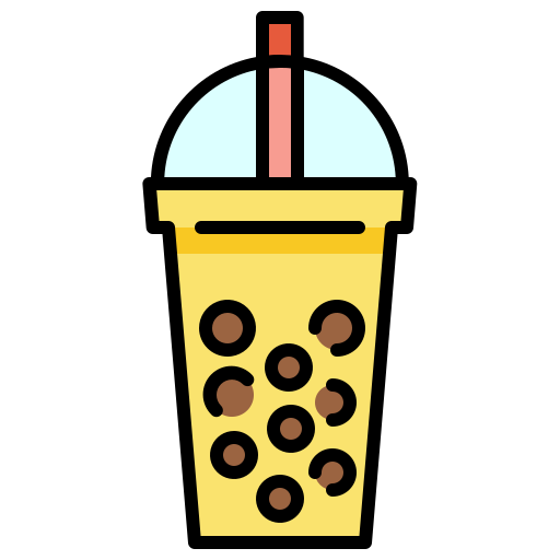 Bubble tea Generic Outline Color icon