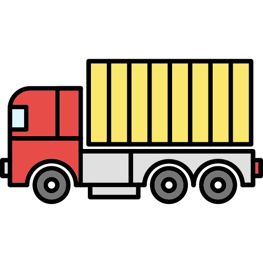 Truck Generic Thin Outline Color Icon