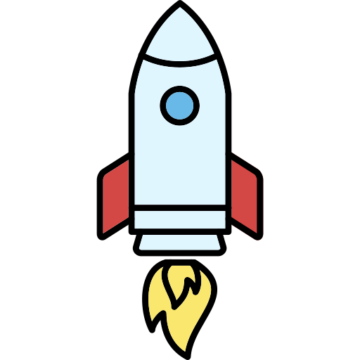 Rocket ship Generic Thin Outline Color icon