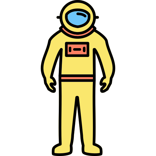 Astronaut Generic Thin Outline Color icon