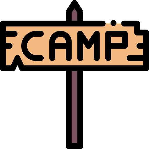 acampar icono gratis