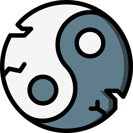 yin yang icono gratis