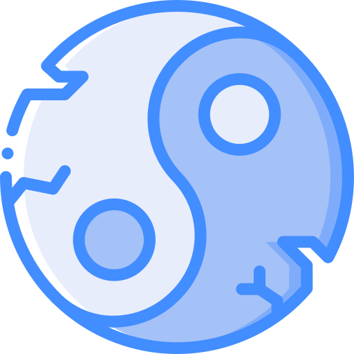 yin yang icono gratis