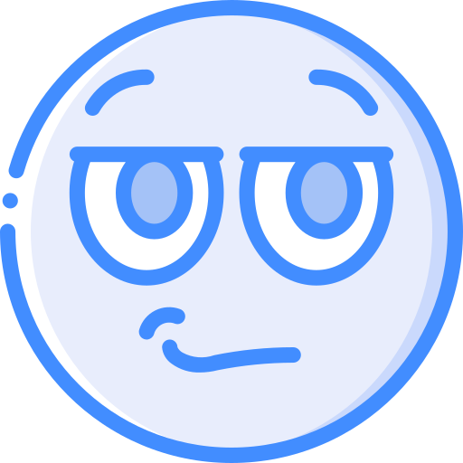 Smirk Basic Miscellany Blue icon