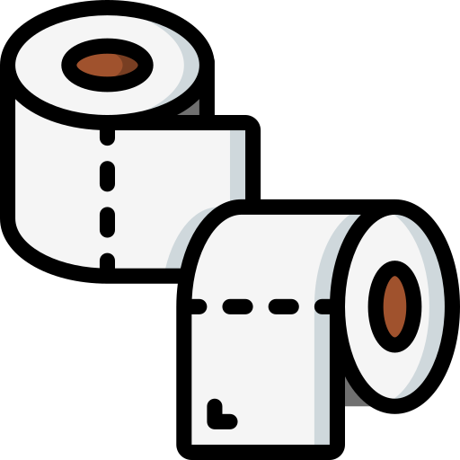 rouleau de papier toilette Icône gratuit