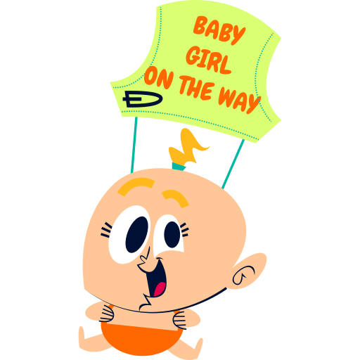 douche de bébé gratuit sticker