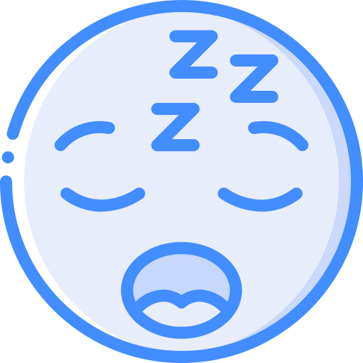 Asleep Basic Miscellany Blue icon