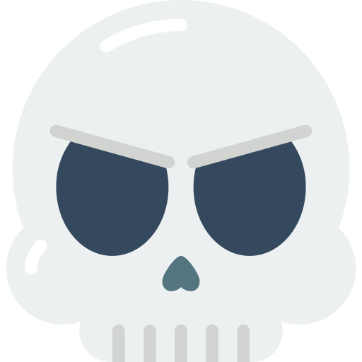 Skull Basic Miscellany Flat icon