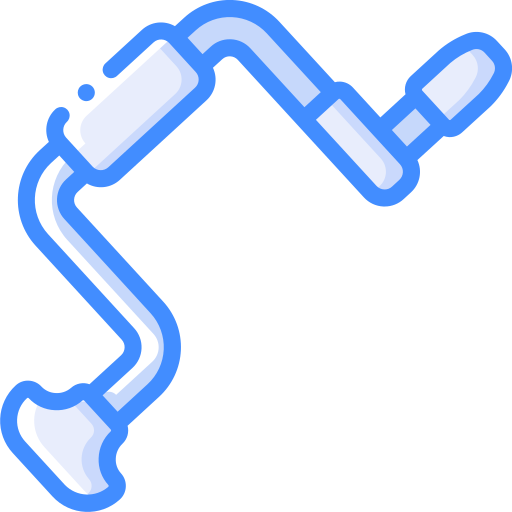 Hand drill Basic Miscellany Blue icon