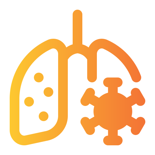 Lungs Andinur Flat Gradient icon