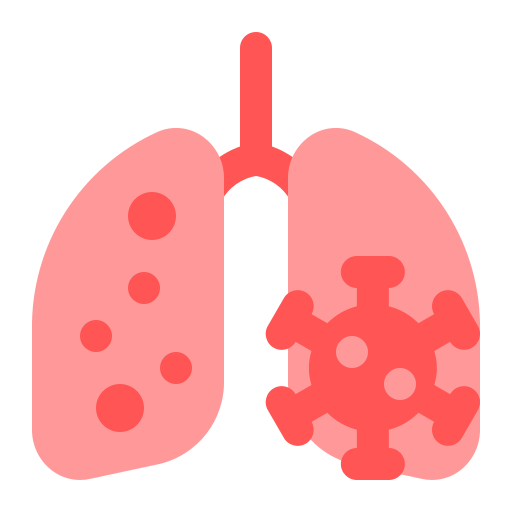 Lungs Basic Straight Flat icon