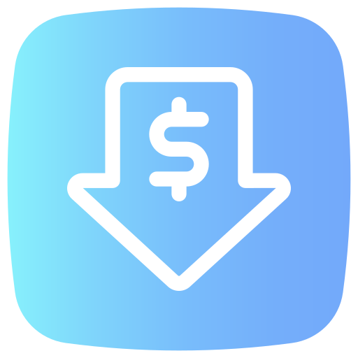 Низкая цена бесплатно иконка