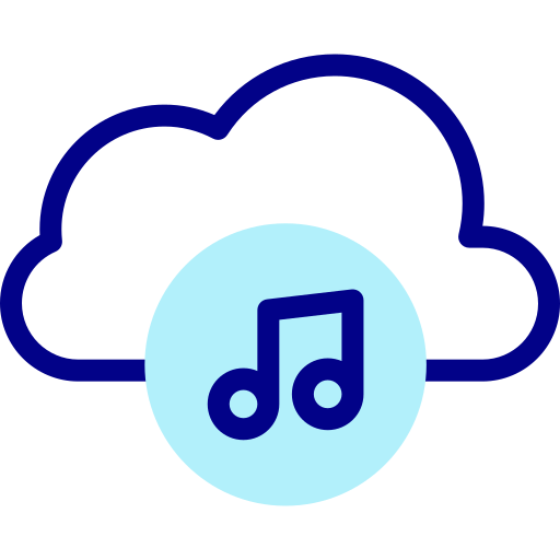 nube de música icono gratis