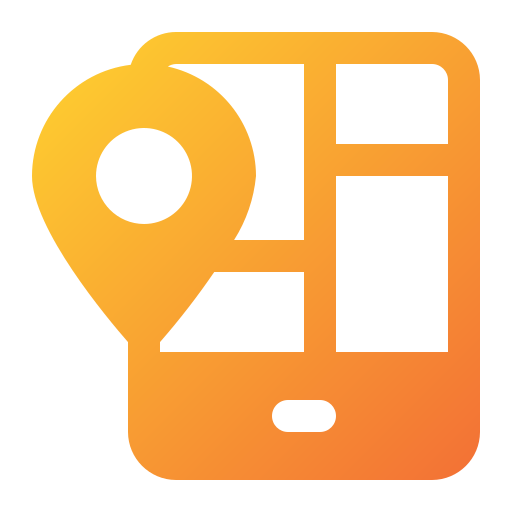 Mobile map free icon