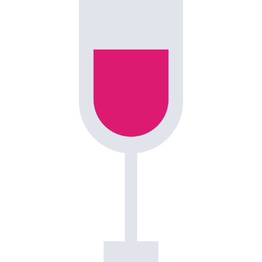 Wine glass Alfredo Hernandez Flat icon