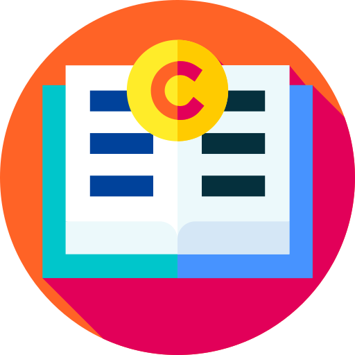 derechos de autor icono gratis