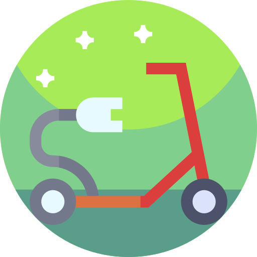 scooter electrico icono gratis