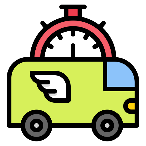 Delivery van free icon