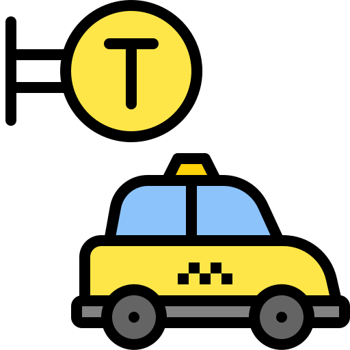 Taxi stop free icon Taxi stop free icon