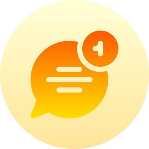 Chat Basic Gradient Circular icon