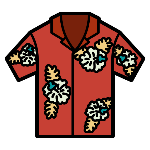 Hawaiian shirt - free icon
