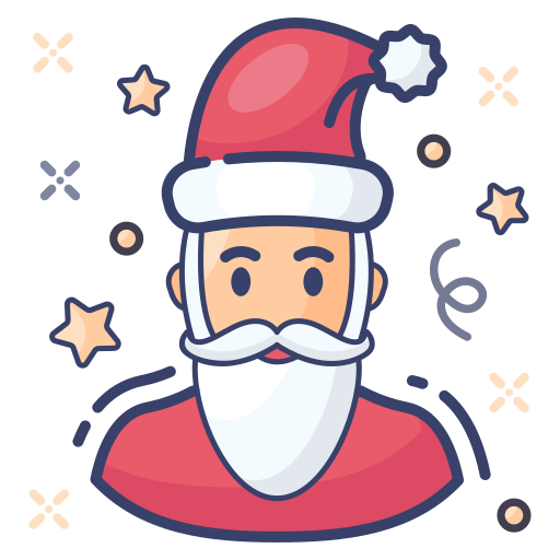 papá noel icono gratis