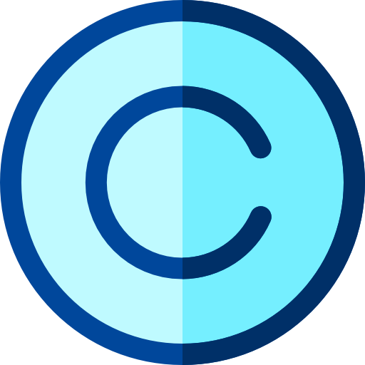 Copyright Basic Rounded Flat icon