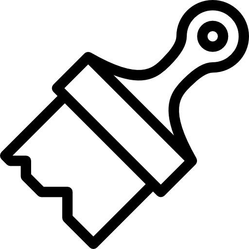 cepillo de pintura icono gratis