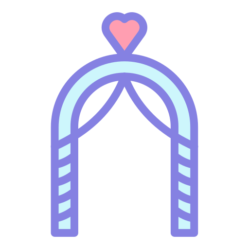 arco de boda icono gratis