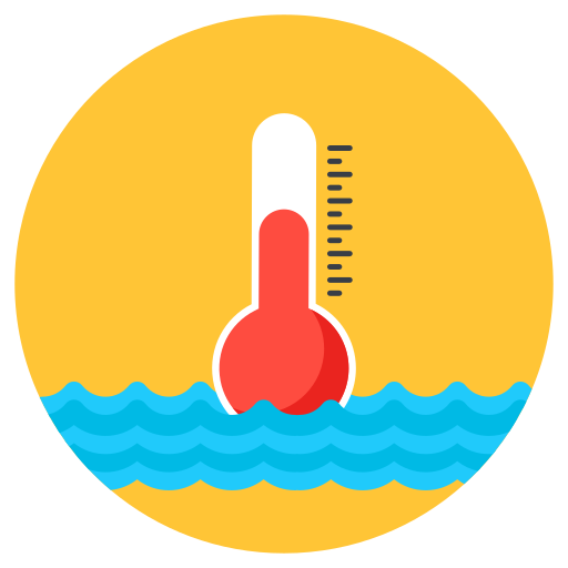 temperatura de agua icono gratis