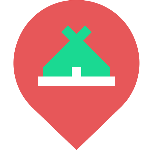 acampar icono gratis