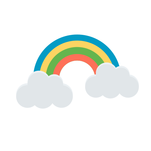 Rainbow Dinosoft Flat icon